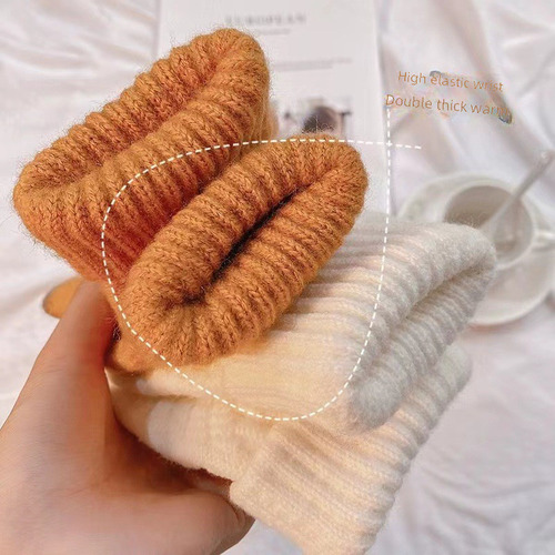 Guantes De Invierno Con Forro Polar De Pana, Lana Suave Y Gr