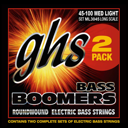 Ghs Strings Ml3045-2, 4 Cuerdas, Cuerdas Para Bajo Electrico