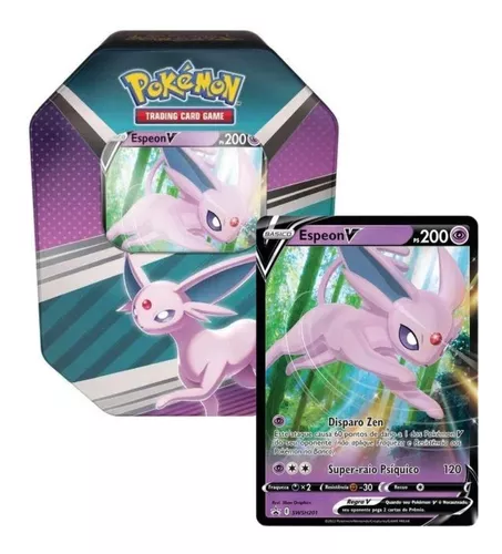 Lata Jogo Cartas Pokémon Estampas Ilustradas Tcg Card Herois