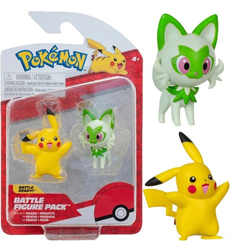 Battle Figure Pack Pikachu X Sprigatito Jazwarez