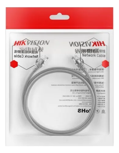 Cable Patchcord Hikvision 50cm Cat 6 Gris