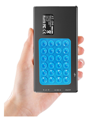 Luces Led Para Teléfono Con Ventosa Clip Recargable 3000 Mah Color