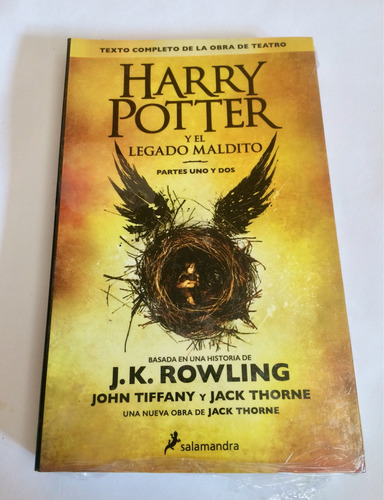 Imagen 2 de 5 de Harry Potter Y El Legado Maldito J.k Rowling Libro Físico
