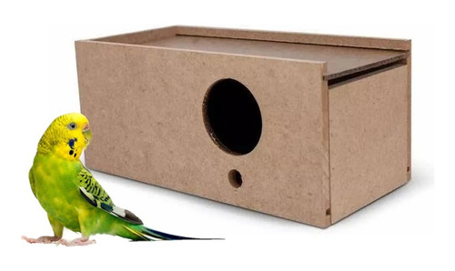 Gaiola Criadeira Periquito Agapornis + Ninho Mdf + Maravalha