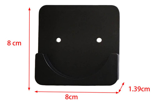 3 Soporte De Montaje Para Barra De Cortina De Cuadrado Negro
