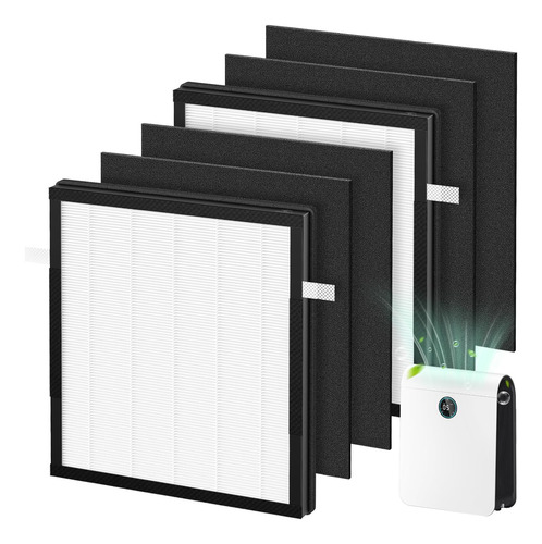 Filtro H13 True Hepa Y Carbón Activado Compatible Con Purifi