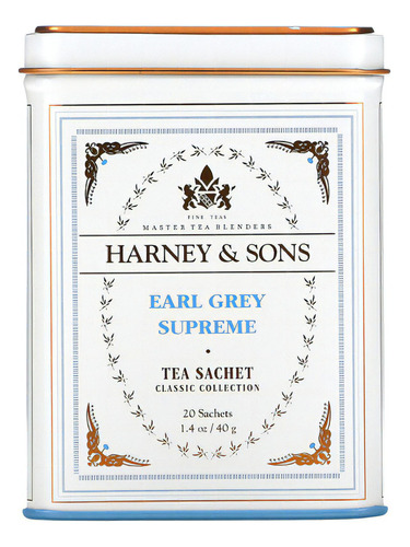 Harney & Sons, Earl Grey Supreme, 20 bolsitas