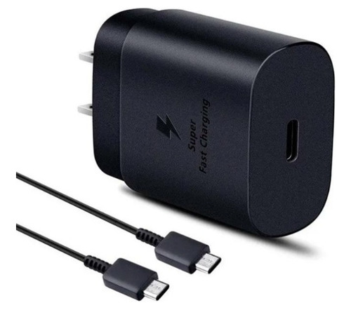 Adaptador Para Samsung 25w Carga Rapida + Cable Usbc