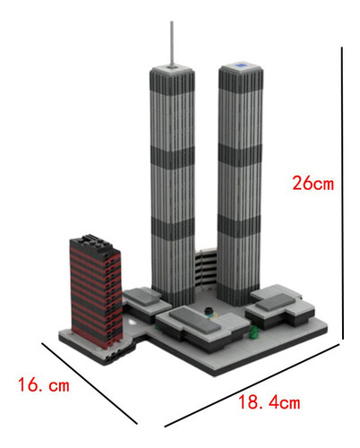 Minibloques De Construcción Del World Trade Center, 982 Piez