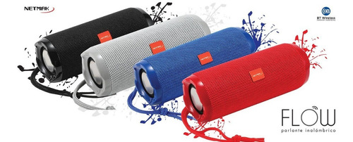 Parlante Portatil Netmak Nm-flow 10w Rms Diseño Flip Bt Fm