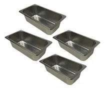 Comprar Kit 4 Cuba Gastronômica Inox 1\u002F3x100mm Sorveteria Gelato