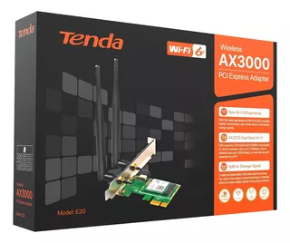 E30 Tarjeta Pci Express Wi-fi 6 Doble Banda Ax3000 Bluetooth