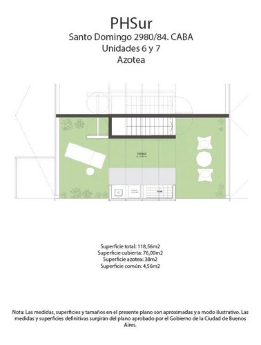 Imagen 6 de 6 de Ph / Departamento 3 Ambientes Contrafrente Con Terraza Propia Y Parrilla En Barracas Venta