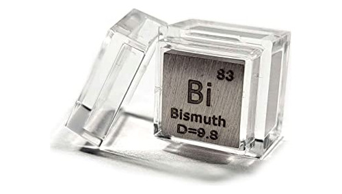 Cubo Acrilico C Elemento Tabla Periodica 10mm Bismuto
