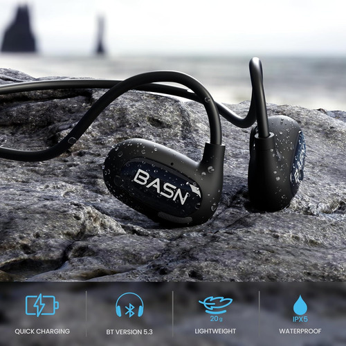 Auriculares Bason Airs1 Open Ear, Bluetooth 5.3 Air Conduct.