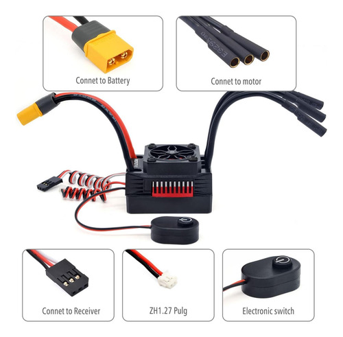 Superpass Hobby Impermeable Kv Motor Sin Escobillas Y Combo