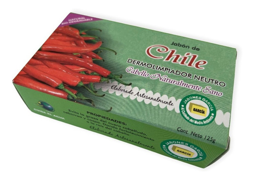 Jabón García De Chile 5 Pz De 125g Ecológico Biodegradable