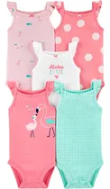 Comprar Set X 5 Bodies  Musculosas Estampadas Bebe 12 Meses Flaber 