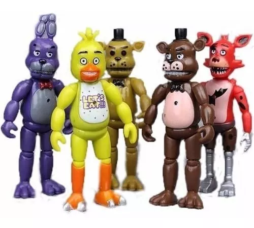 Bonecos Five Nights At Freddy's Articulado Com 12 Personagens Foxy