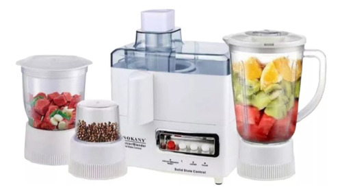 Procesador Extractor De Alimentos Licuadora Sokany 4 En 1