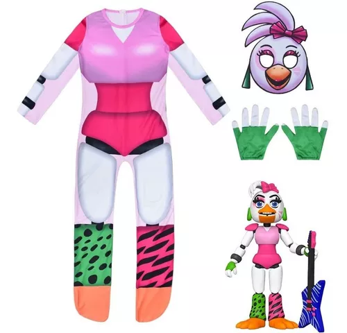 Five Nights At Freddys Glamrock Chica 4-Pc. Little & Big Kid Costume,  Color: White Pink - JCPenney