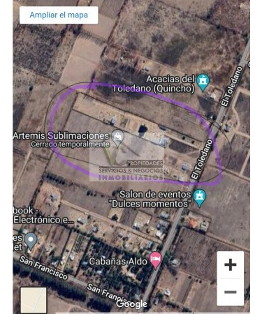 Permuta Terreno O Lote 2,4 Has O 24.000 M2 En La Calle El Toledano Las Paredes. San Rafael