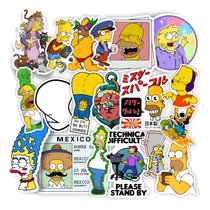 Comprar Pack Stickers Vinilos Calcomanias - Auto Termo Los Simpsons