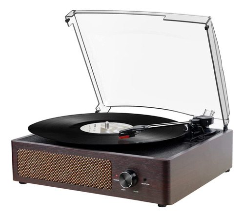 Playente De Disco De Vinilo Giratoria Con Receptor Bluetooth