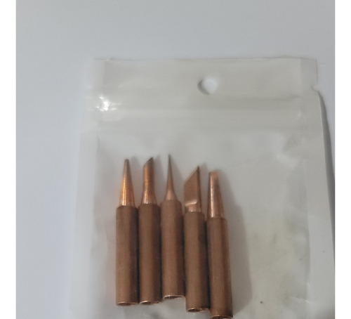 5 Puntas Cautin De Cobre P/ Hakko Saike Baku Yihua 853d Etc