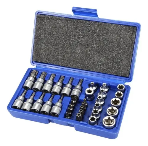 comprar Juego Dados Torx Estrella 3\u002F8 Hembra Macho 34 Pcs