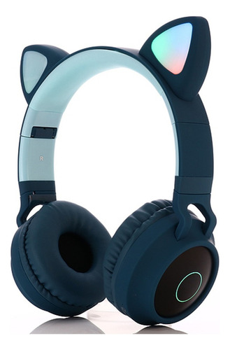 Kawaii Cat Ear Bluetooth 5.0 Auriculares Led Auriculares