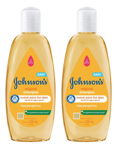 Pack Shampoo Johnson Baby Clásico 200 Ml