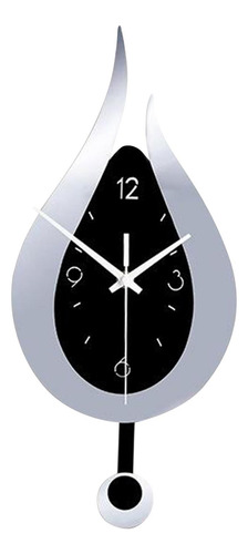 Reloj De Pared Péndulo, Reloj De Pared Decorativo De Plata