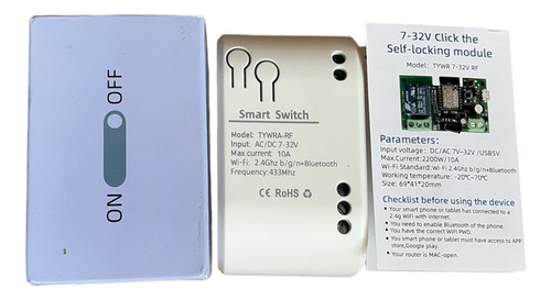 Interruptor/rele Dry Contact Inteligente Wifi Rf Ac Dc 5-32v