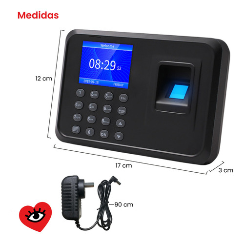 Reloj Control Hora Huella Biometrico Asistencia Personal Veoquiero