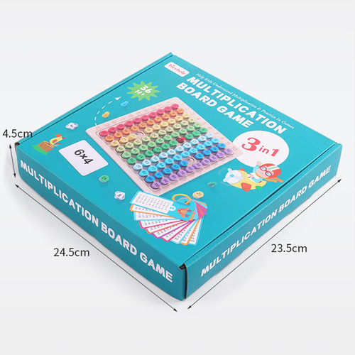 Juguete De Juego De Mesa De Multiplicación De Madera 3 En