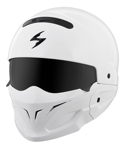 Casco para moto multi-modular ScorpionEXO Covert  gloss white  solid talla XS 