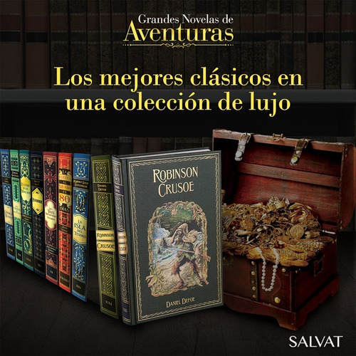Imagen 1 de 7 de Coleccion Grandes Novelas Aventuras Tapa Dura Varias Edicion