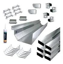 Comprar Zingueria Canaleta Americana Kit P\u002F Armar 11 Mts Chapa Galv.