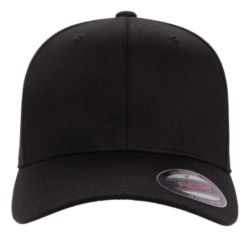 Gorra Flexfit Negra 6277 Curva Cerrado