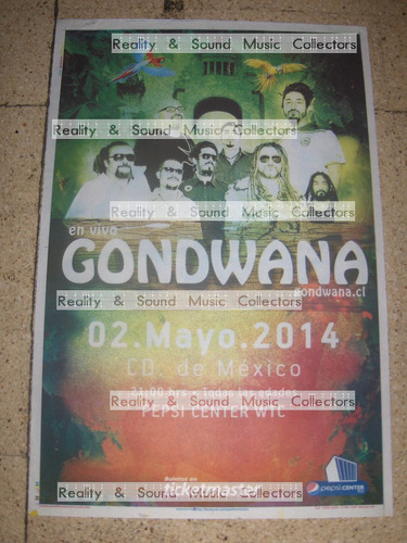 Gondwana Poster Pepsicenter 2014 De Coleccion