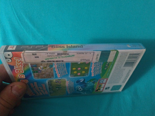 Jogo Psp Umd Bliss Island Completo Importado Do Japão (Usado)