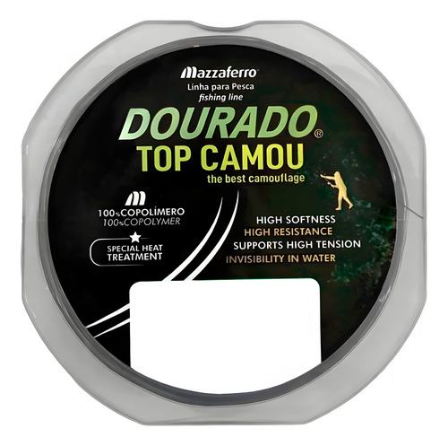 Linha De Pesca Dourado Top Camou 0,45mm 300m - Mazzaferro