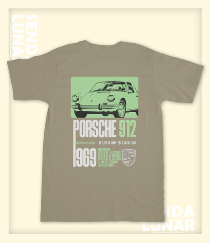 Playera De Algodon Porsche Vehiculos Deportivos