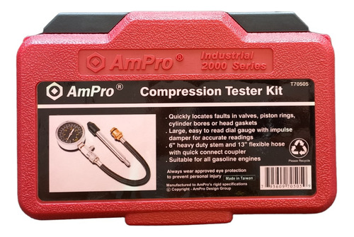 Probador De Presion Kit Ampro