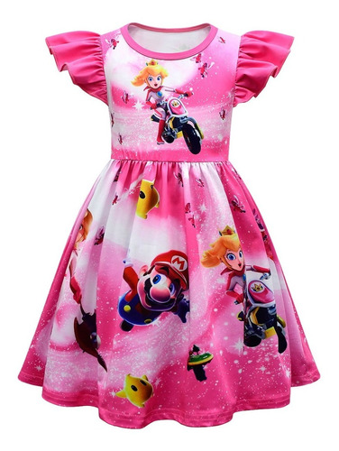 Vestido De Melocotón Princesa Para Niñas Fiesta Cumpleaños