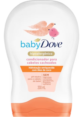 Condicionador Cabelos Infantil  Cacheados Dove Baby 200ml