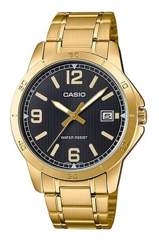 Reloj Para Unisex Casio Mtpv004g-1budf Dorado