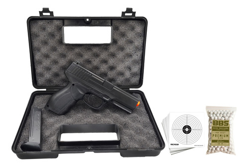 Pistola Airsoft Rossi Pt 24/7 V310 Vigor Pt24/7 Com Maleta