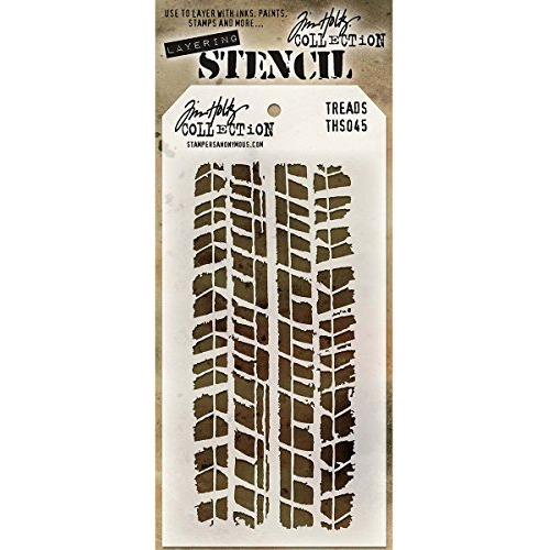 Plantilla Estratificada De Tim Holtz 4.125 X8.5 , Huell...